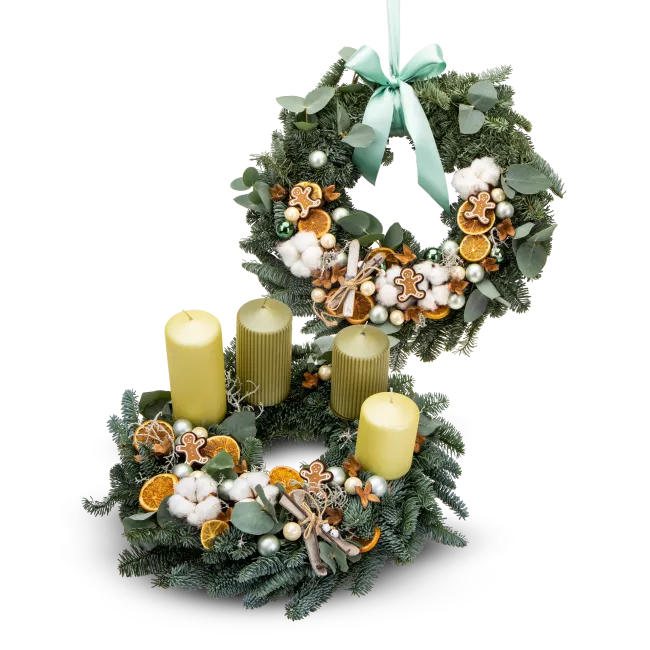 Vánoční set věnců